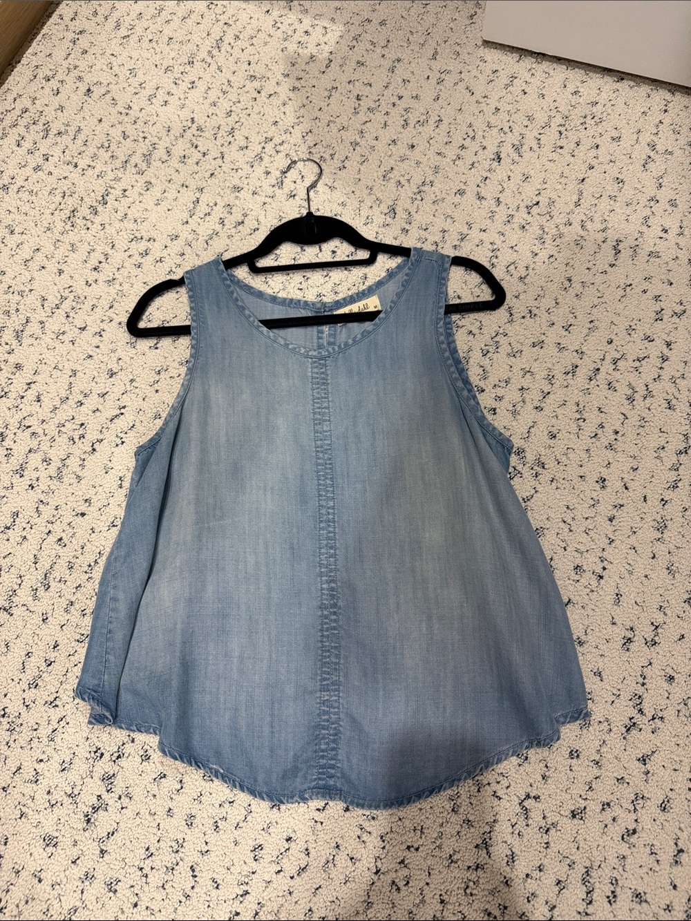 Bella Dahl Light Blue Denim Tank Top. Cropped in the back. Perfect condition.